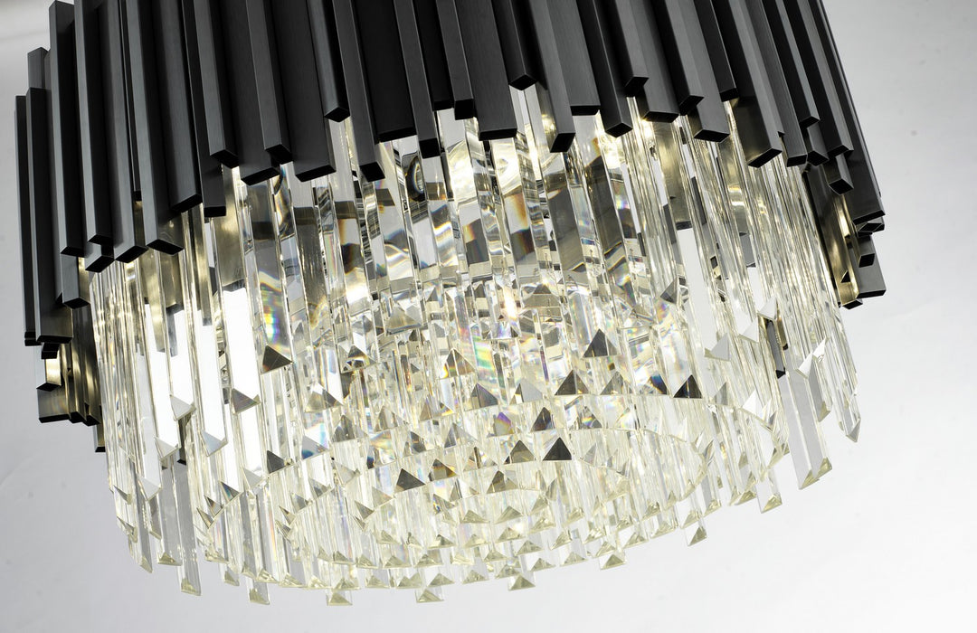 MU10C22BLK Eight Light Chandelier