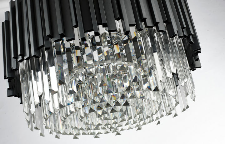 MU10C22BLK Eight Light Chandelier