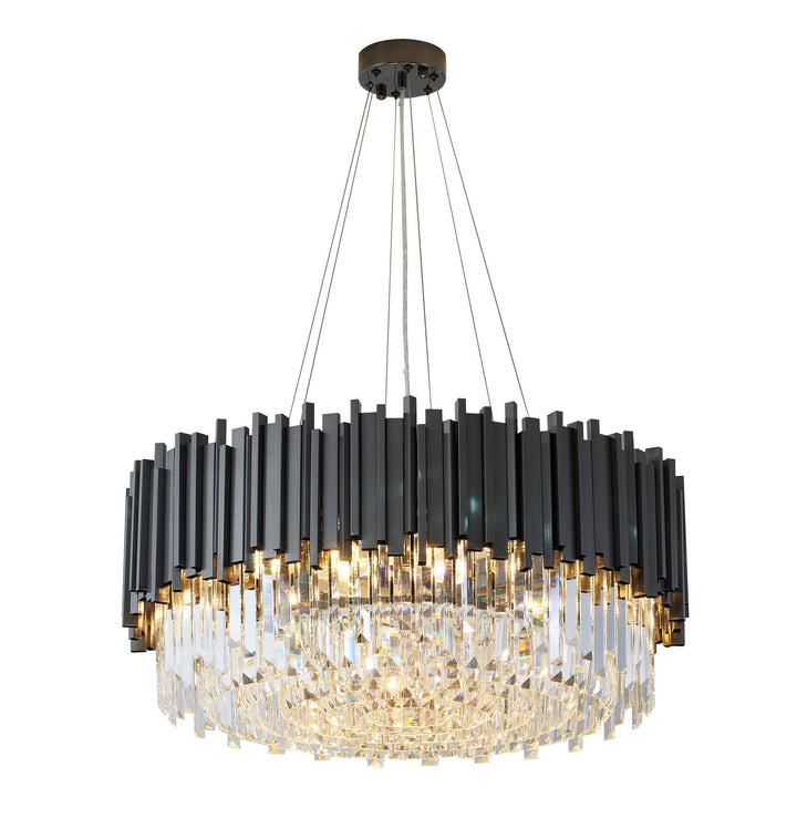 MU10C28BLK 12 Light Chandelier