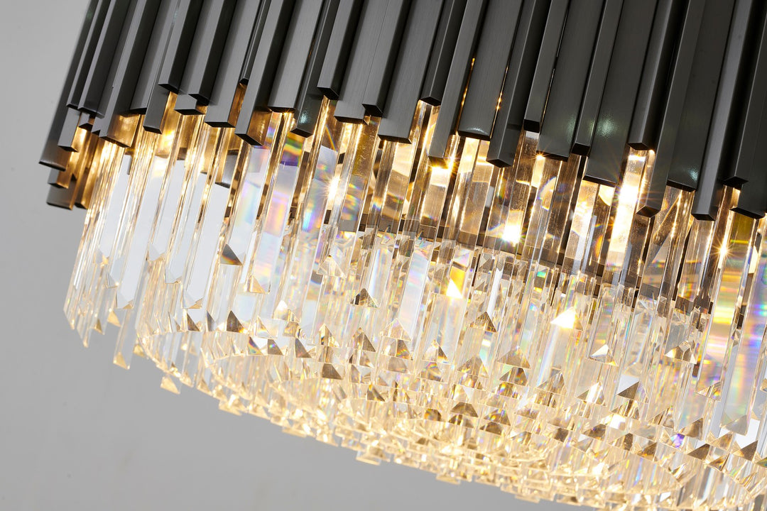 MU10C28BLK 12 Light Chandelier