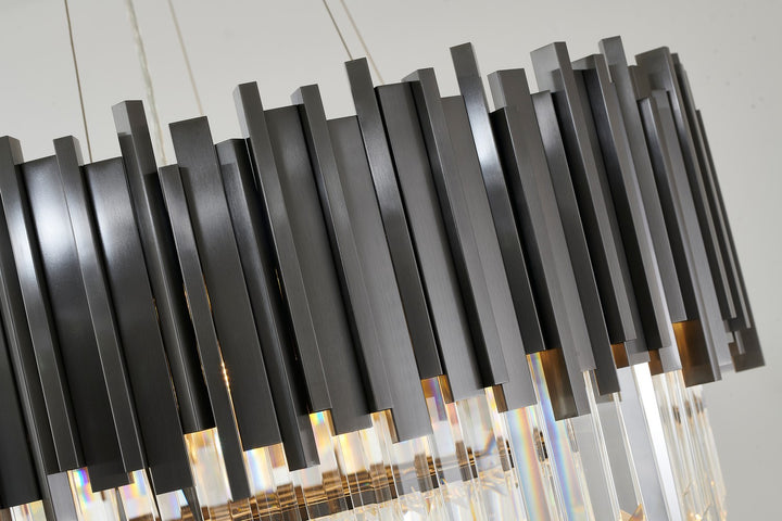 MU10C28BLK 12 Light Chandelier