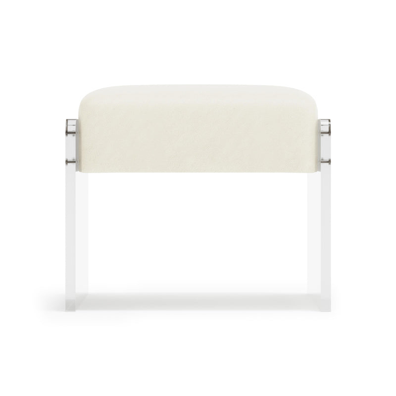 Jasper Leather Ottoman