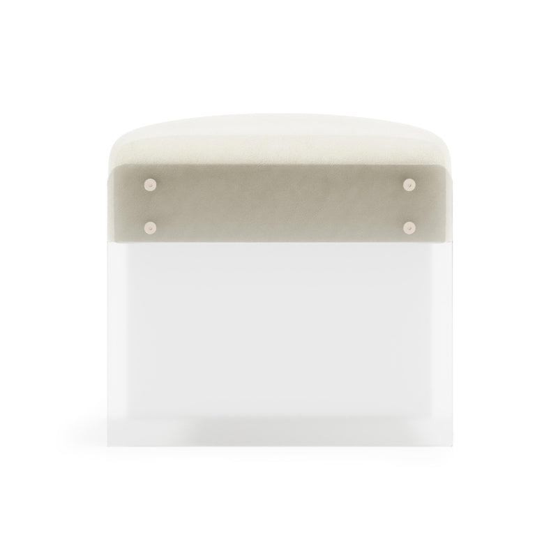 Jasper Leather Ottoman