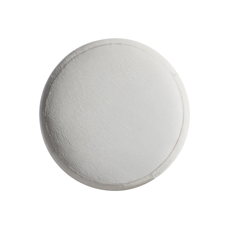 Ash Leather Ottoman