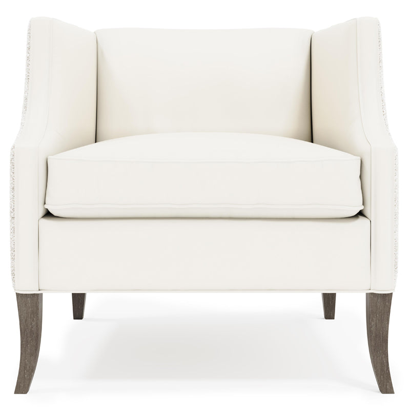Romney Leather-Fabric Chair