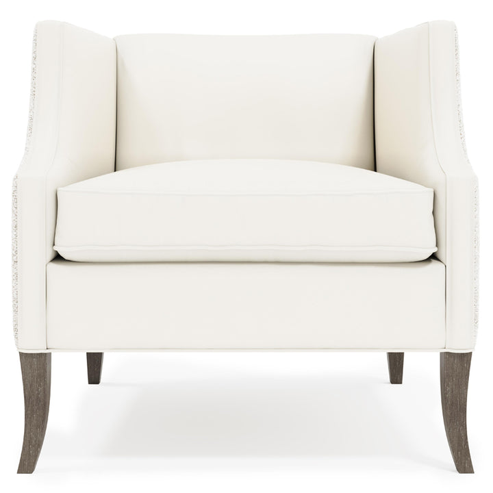 Romney Leather-Fabric Chair