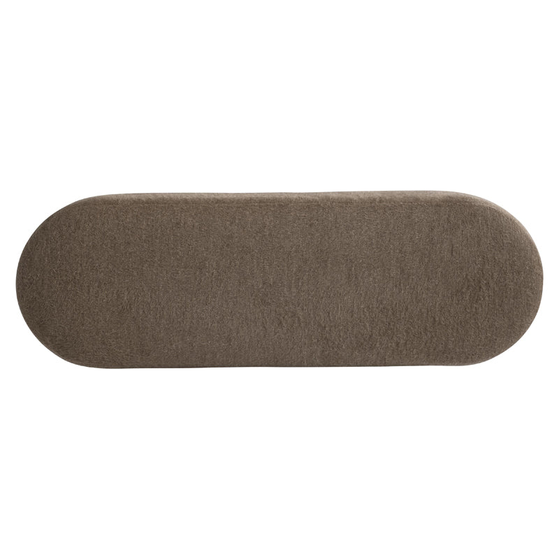 Brown oval-shaped object on a white background