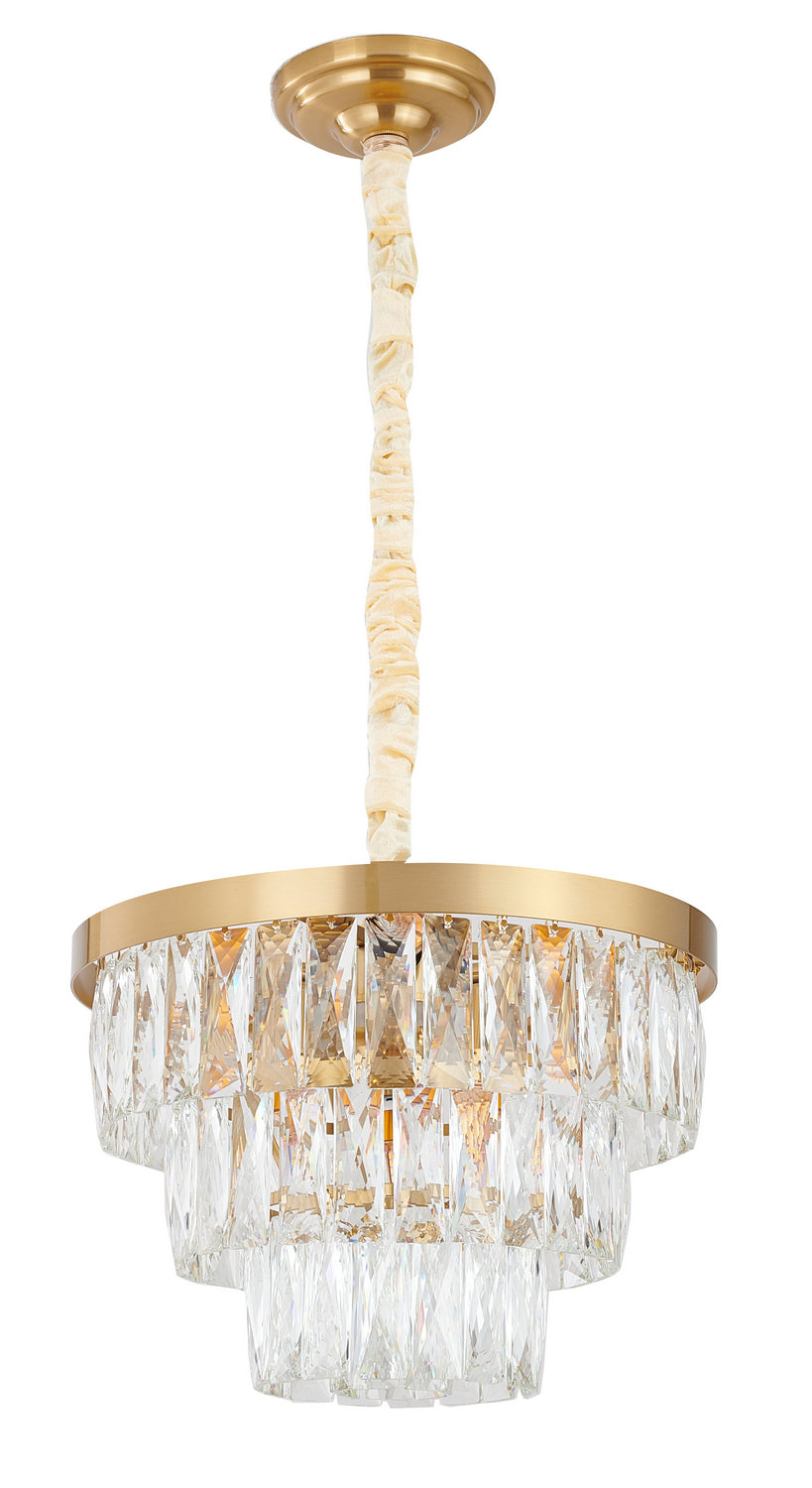 OC32C16G Six Light Chandelier
