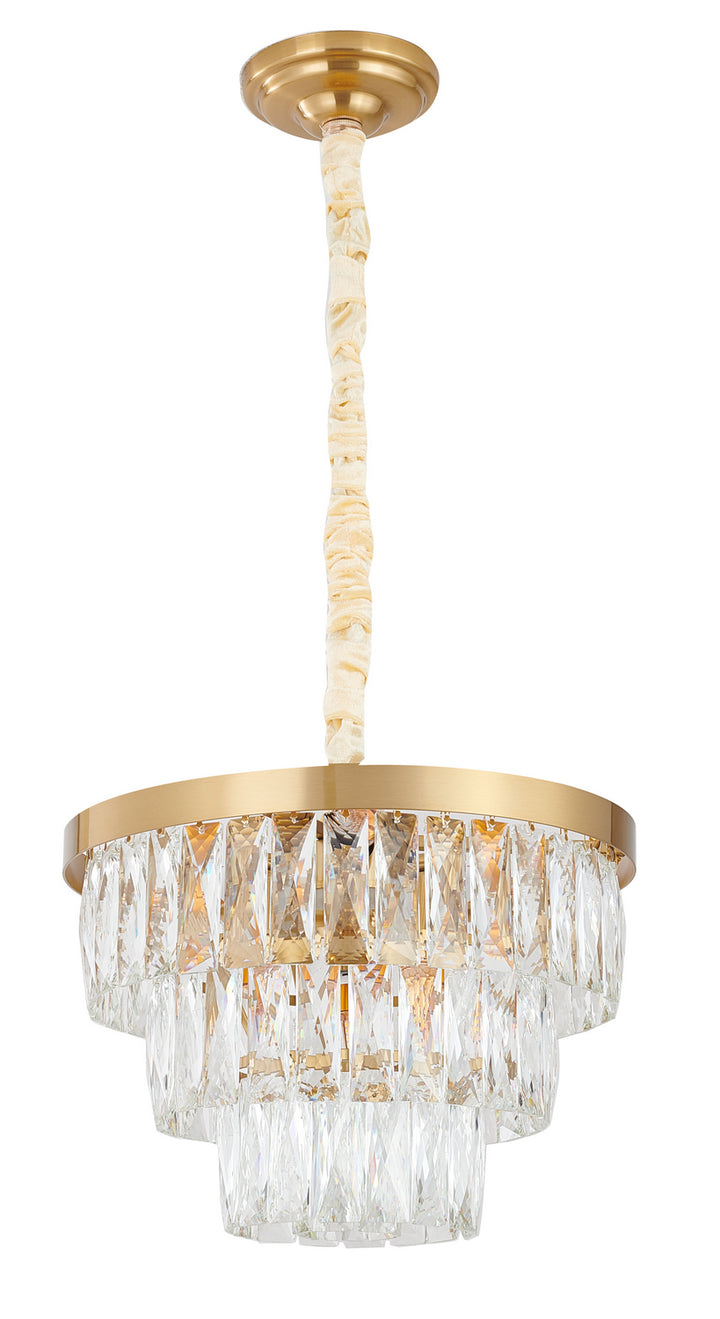 OC32C16G Six Light Chandelier