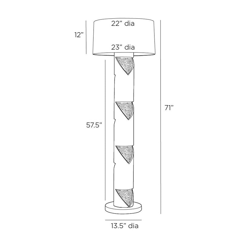 Cristiano One Light Floor Lamp