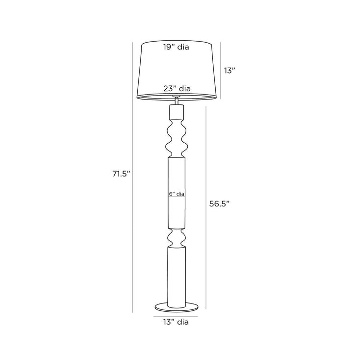 Woodrow One Light Floor Lamp