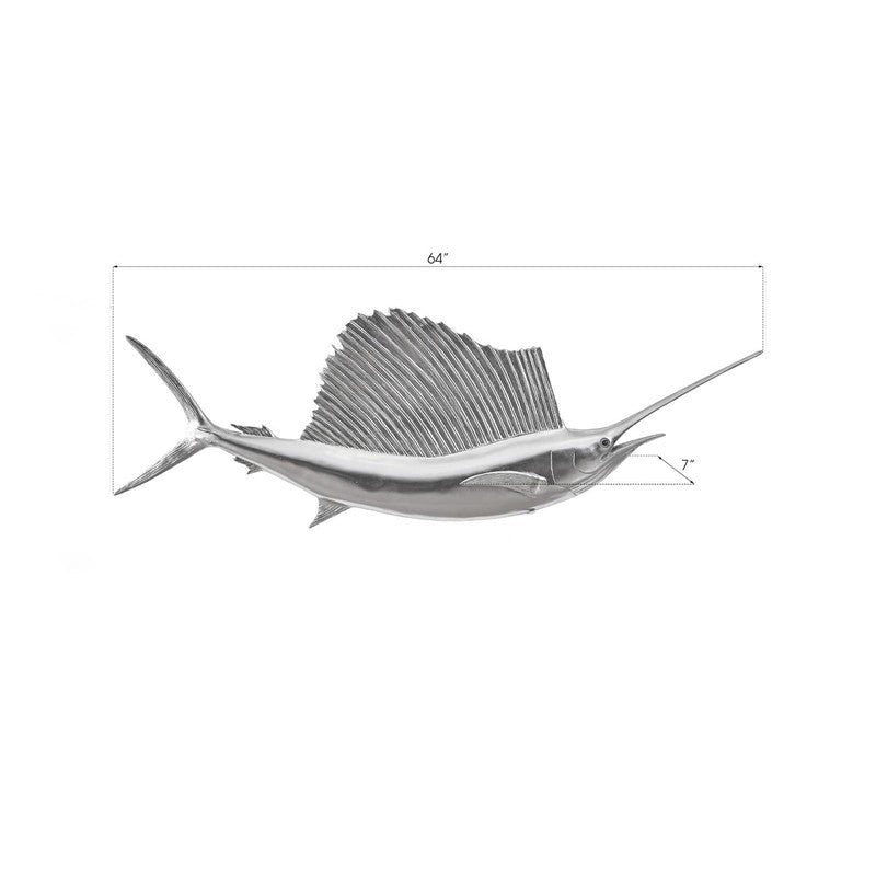 Sail Fish Wall Sculpture