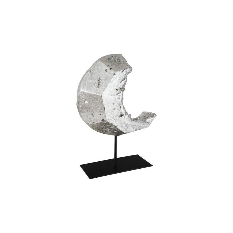 Cast Eroded Wood Circle on Stand