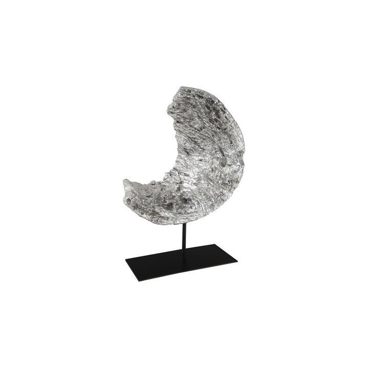Cast Eroded Wood Circle on Stand