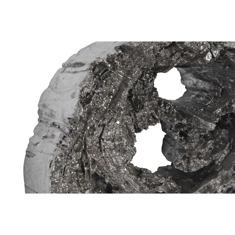 Cast Eroded Wood Circle Wall Tile