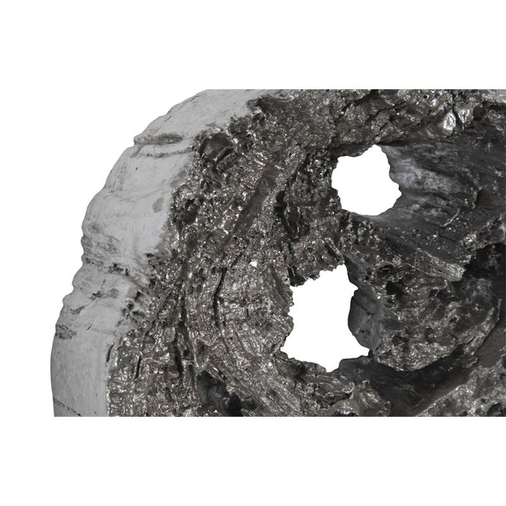 Cast Eroded Wood Circle Wall Tile