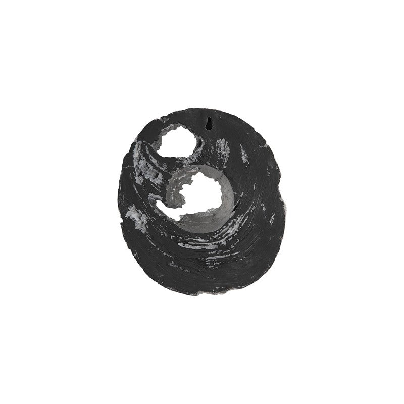 Cast Eroded Wood Circle Wall Tile