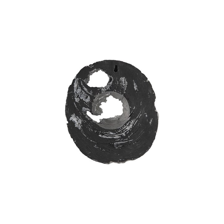 Cast Eroded Wood Circle Wall Tile