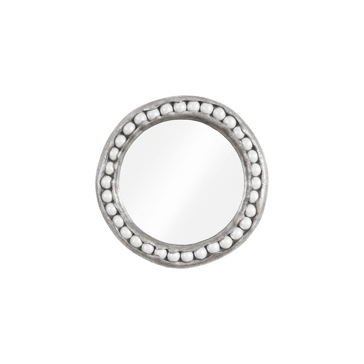 Pearl Mirror, Silver Leaf