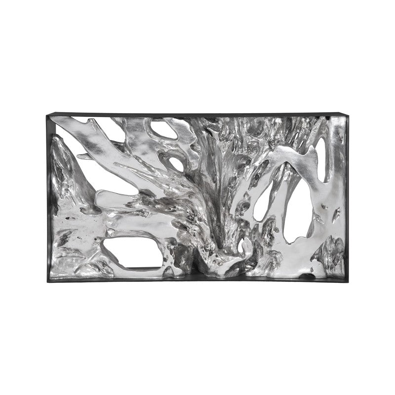 Cast Root Metal Framed Console Table