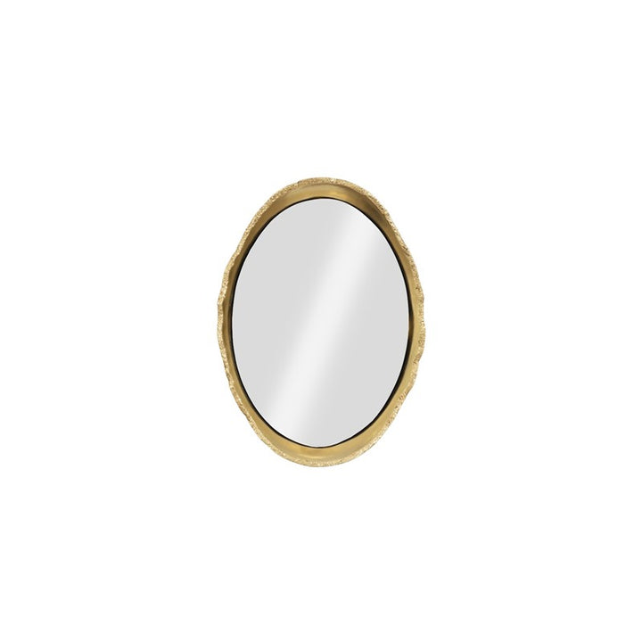 Broken Egg Mirror, Black and Gold Leaf