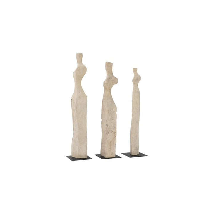 Cast Women Sculptures, Roman Stone