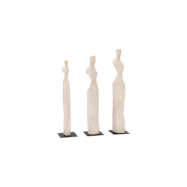 Cast Women Sculptures, Roman Stone