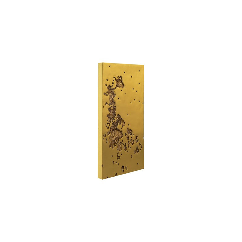 Splotch Wall Art, Rectangle, Gold Leaf
