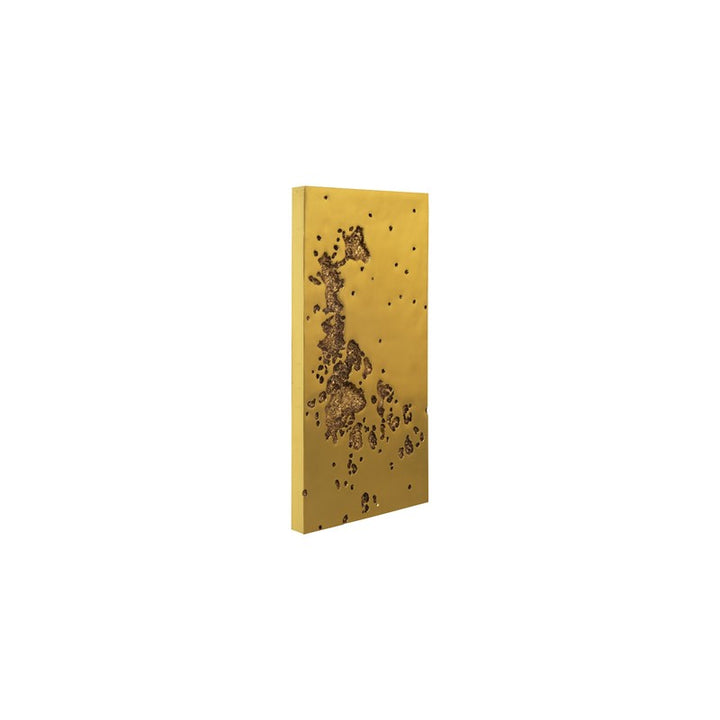 Splotch Wall Art, Rectangle, Gold Leaf