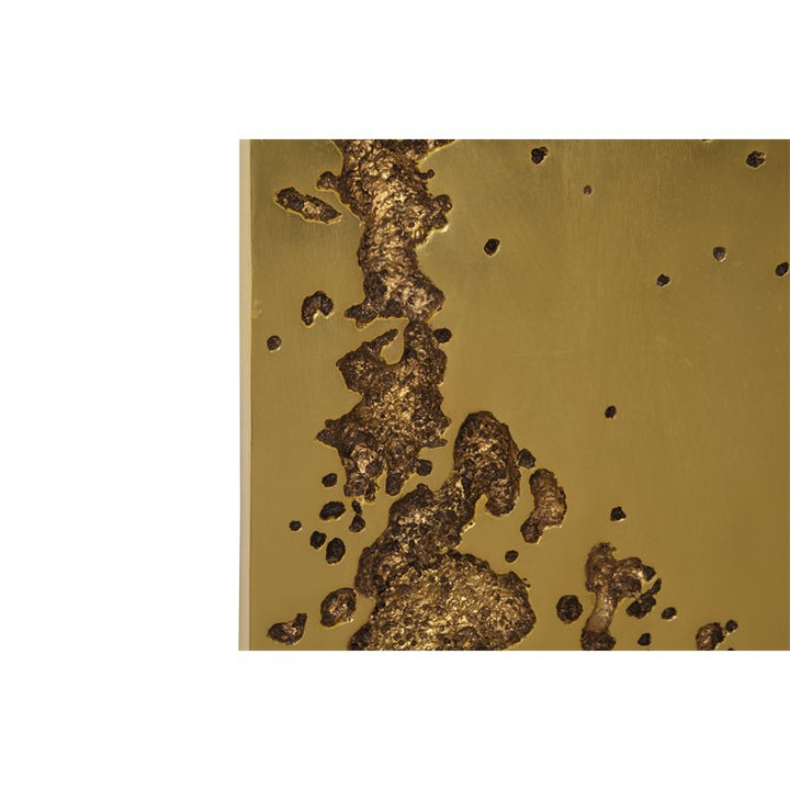 Splotch Wall Art, Rectangle, Gold Leaf