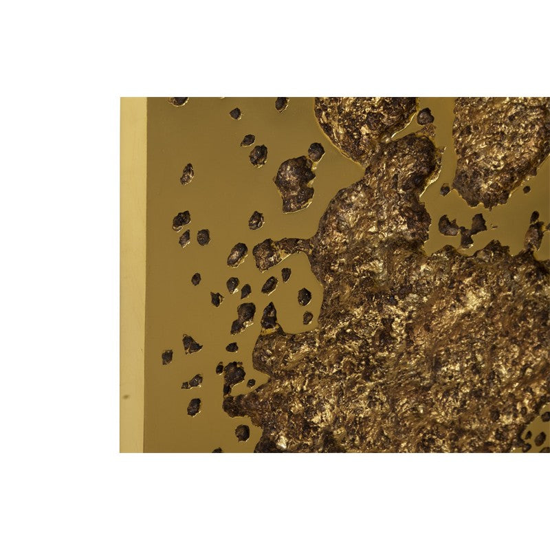 Splotch Wall Art, Square, Gold Leaf