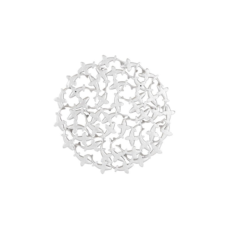 Koi Wall Art, Silver Leaf