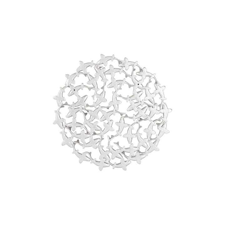 Koi Wall Art, Silver Leaf
