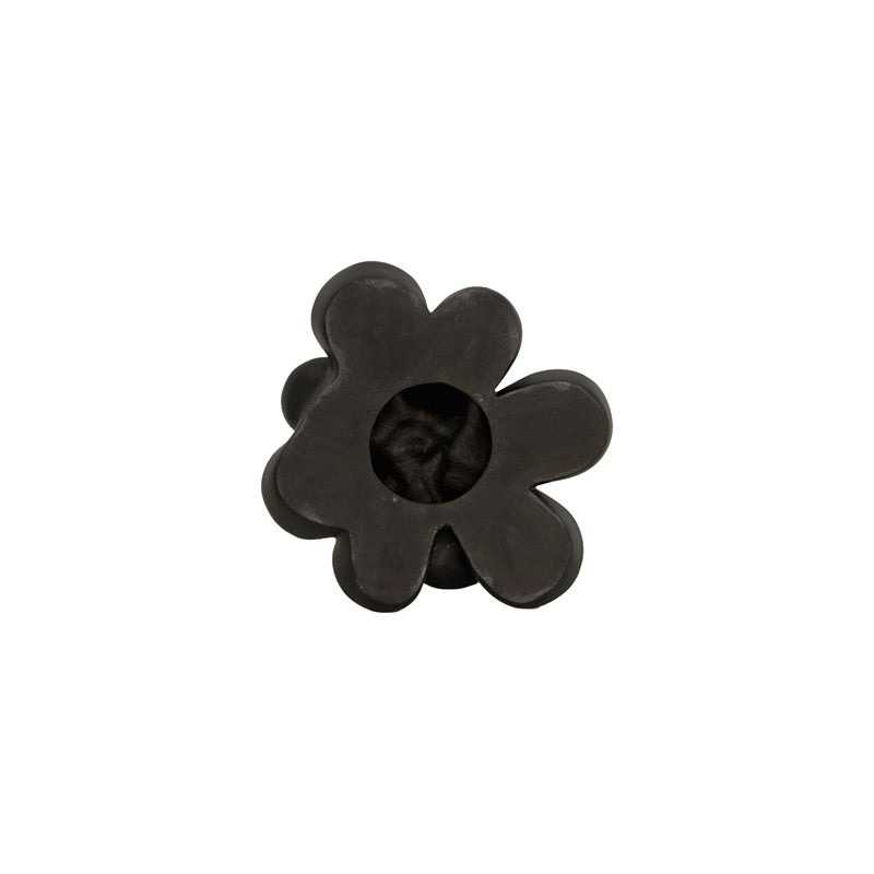 Oviferum Succulent Wall Art, Smooth Matte Black