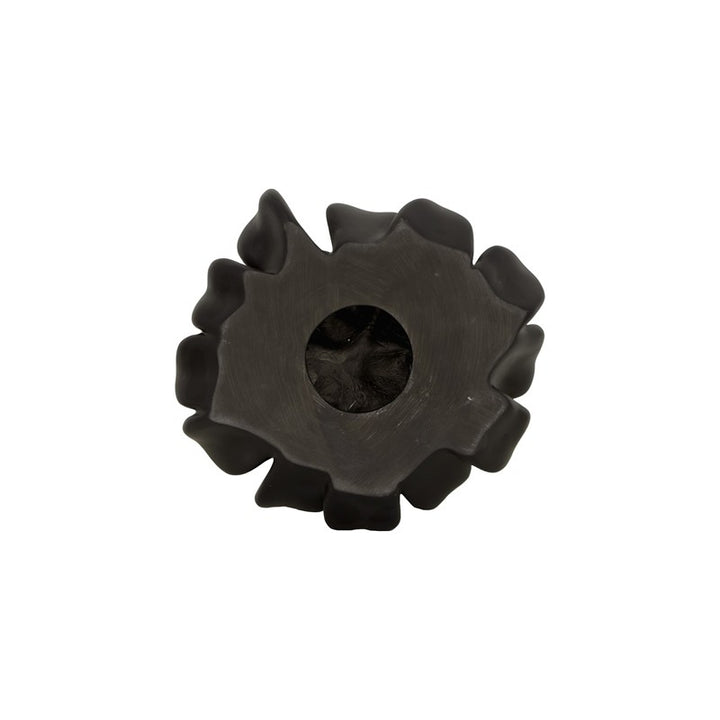 Topsy Turvy Succulent Wall Art, Smooth Matte Black
