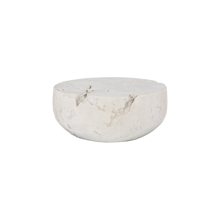 Cast Cheese Stone Coffee Table, Round