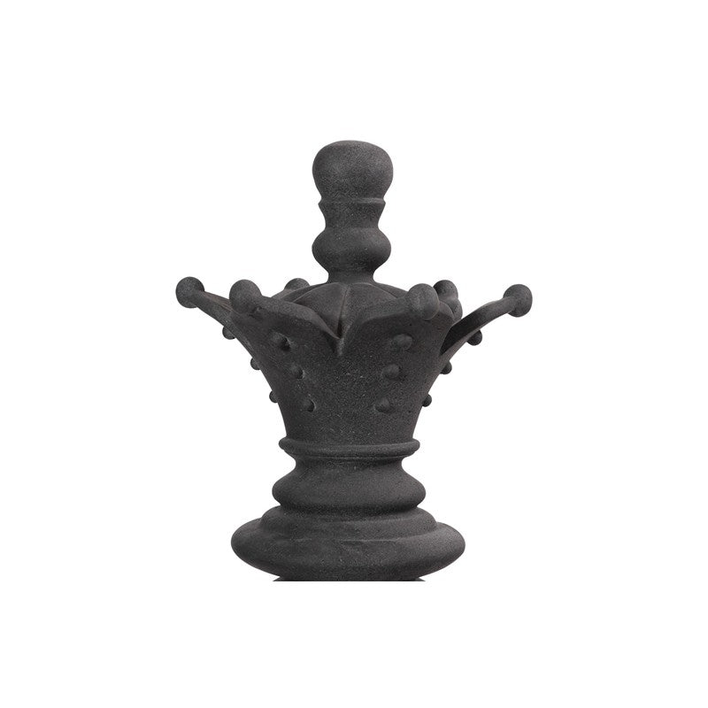 Queen Chess Sculpture, Cast Stone Black