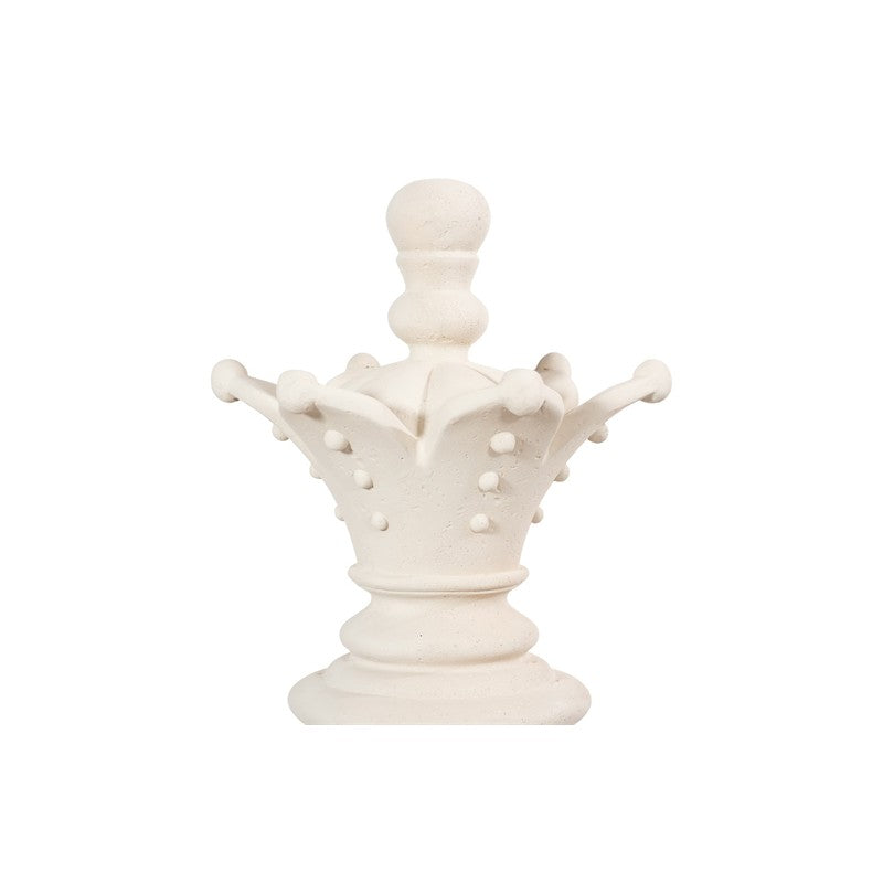 Queen Chess Sculpture, Cast Stone White