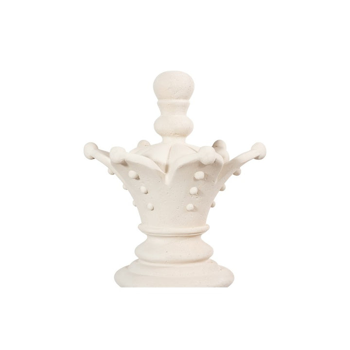 Queen Chess Sculpture, Cast Stone White