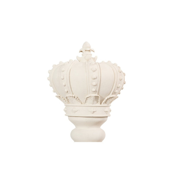 King Chess Sculpture, Cast Stone White
