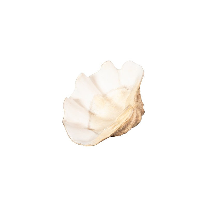 Cast Clam Shell Bowl, Faux Finish, SM