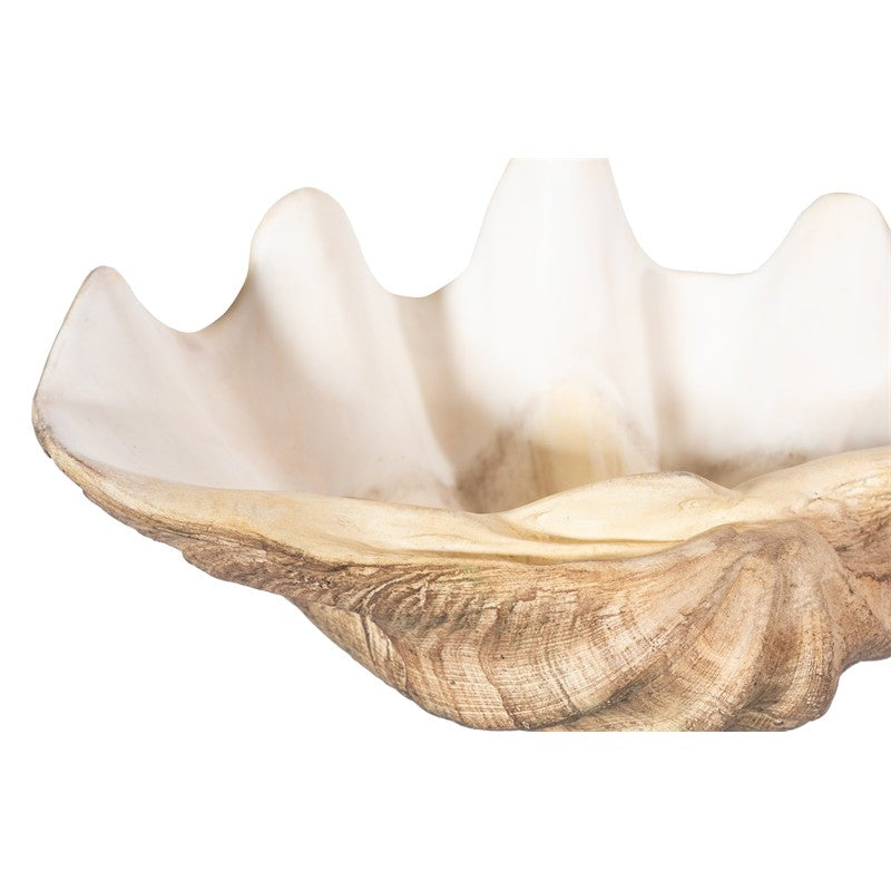 Cast Clam Shell Bowl, Faux Finish, SM