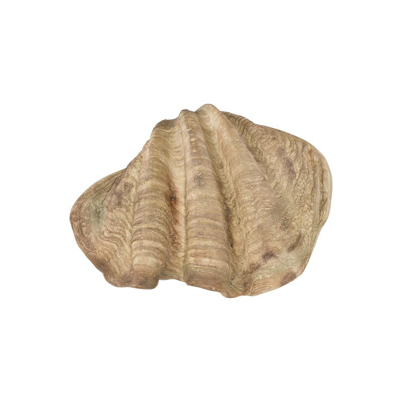 Cast Clam Shell Bowl, Faux Finish, LG