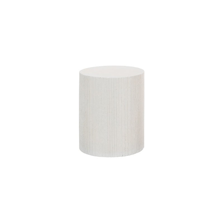 Groovy Side Table, White Stone