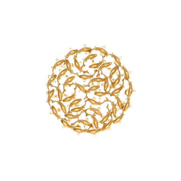 Koi Wall Art, Gold Leaf