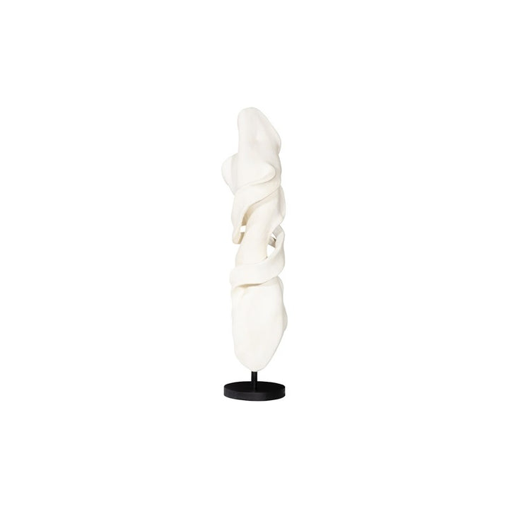 Cast Dancing Sculpture, Pirouette, Faux Bleached