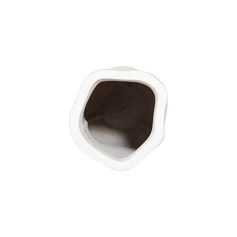 Organic Tall Vase, White