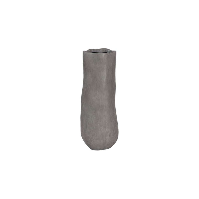 Organic Tall Vase, Gray