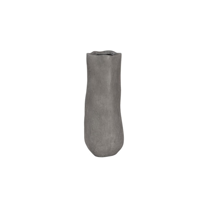 Organic Tall Vase, Gray