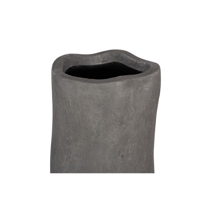 Organic Tall Vase, Gray